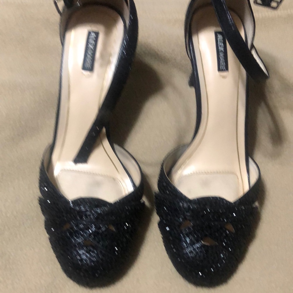 Alex Marie Black Heels Sparkly Special Occasion